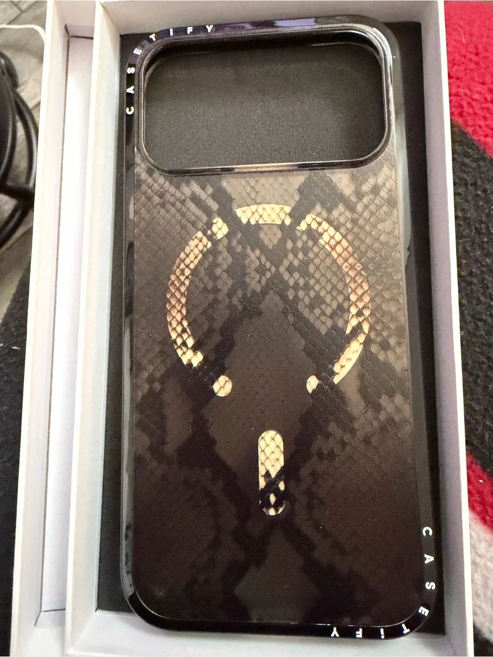 NIB CASETiFY Compact IPhone 17 Pro Max Case - Brown Snake - Clear Black